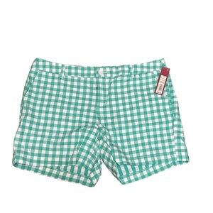 Merona Green Checkered Women's Chino Shorts